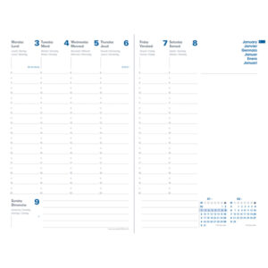 agenda settimanale ministro 16x24cm equology rosso 2026 quo vadis
