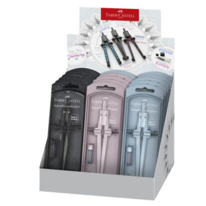 expo 15 compassi quick stream colori assortiti faber castell