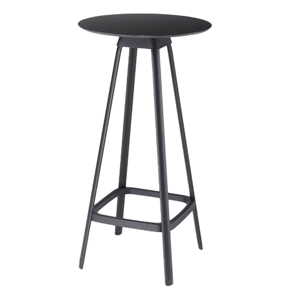 tavolo bar alto tapas tavta rotondo nero unisit