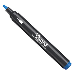 marcatore acrilico creative marker punta tonda blu sharpie