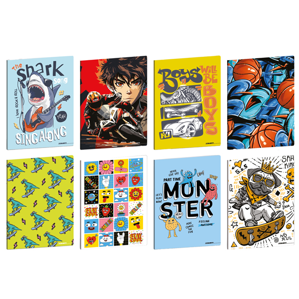 maxiquaderno a4 20fg+1 80gr rigo di 3a kid boy blasetti