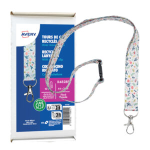 conf. 10 cordoncino riciclato fantasia floreale 440x20mm, rpet avery