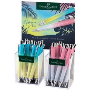 expo 24 penne a sfera poly ball urban summer colori assortiti faber castell