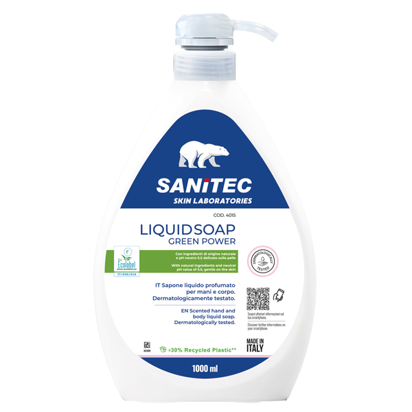 sapone liquido 1l green power sanitec