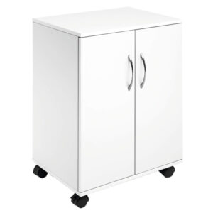 mobiletto multifunzione 74/53 con ante bianco durable