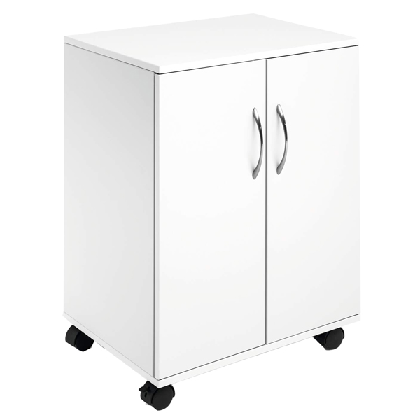 mobiletto multifunzione 74/53 con ante bianco durable