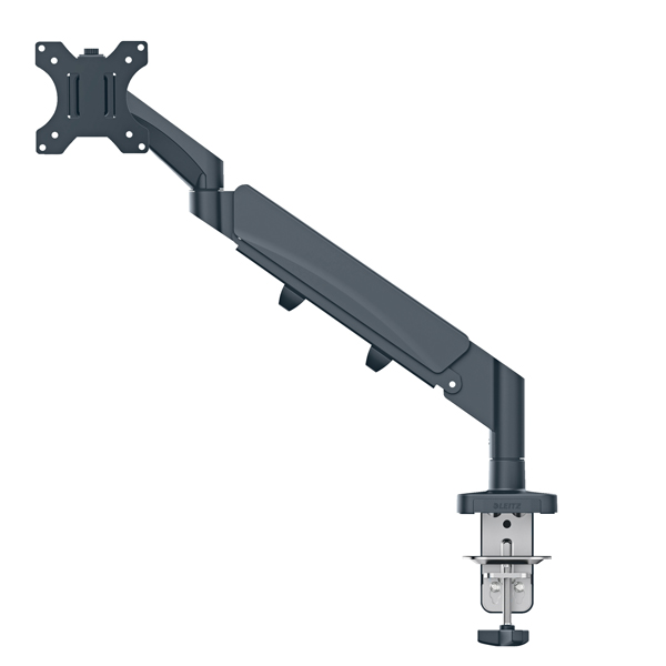 braccio salvaspazio per monitor singolo grigio scuro leitz