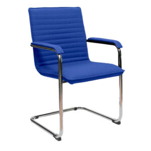 seduta attesa cyndy rivestimento eco leather blu unisit