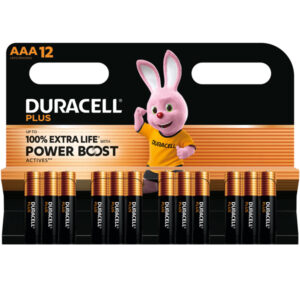 blister 12 pile duracell plus powerboost - aaa ministilo