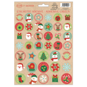 stickers adesivi fustellati motivi natale fantasie assortite sadoch