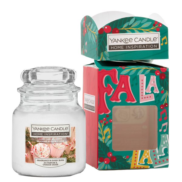 candela giara 104gr fragranza candy cane milkshake yankee candle