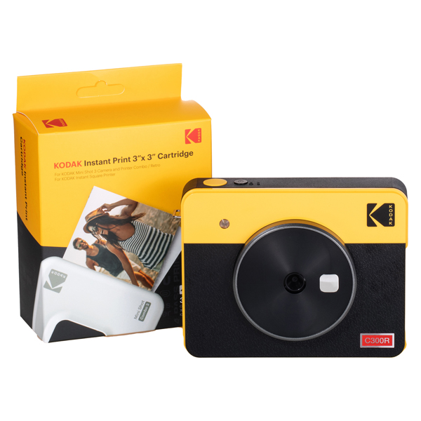 kodak fotocamera istantanea mini shot combo 3 retro -giallo