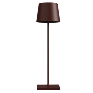 lampada da tavolo 851 ricaricabile 8xh30cm metallo marrone palmina