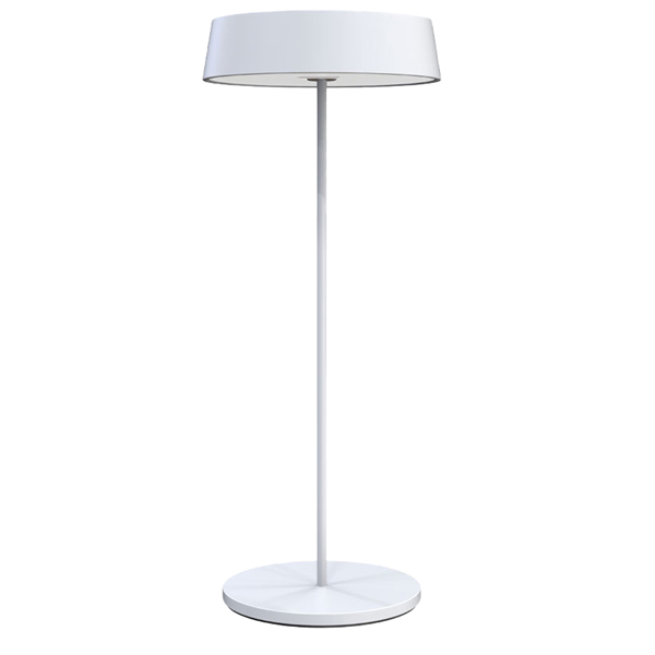 lampada da tavolo 901 c/aggancio magnetico alluminio bianco palmina