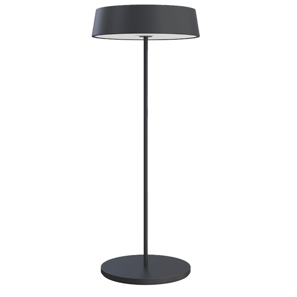 lampada da tavolo 901 c/aggancio magnetico alluminio nero palmina