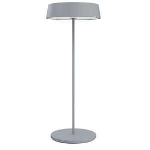 lampada da tavolo 901 c/aggancio magnetico alluminio grigio palmina