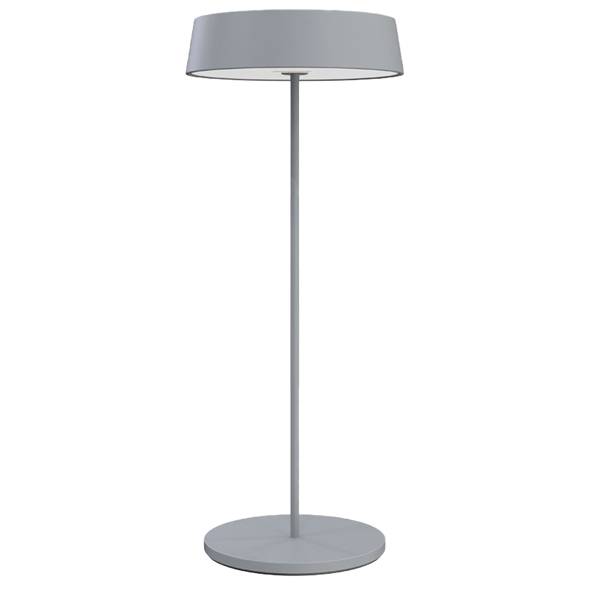 lampada da tavolo 901 c/aggancio magnetico alluminio grigio palmina