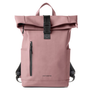 zaino roll-top drop2go gomma antipioggia dim. 30x42x14cm cipria intempo