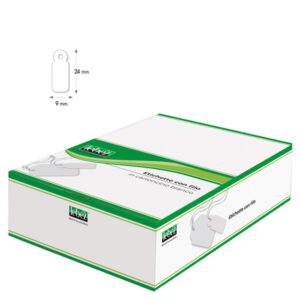 scatola 1000 etichette con filo a384 (9x24mm