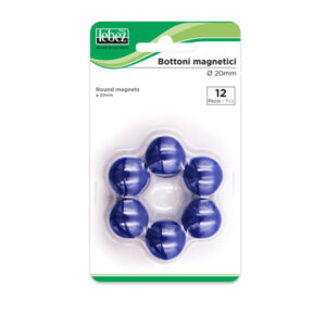 blister 12 magneti mr-20 blu diam.20mm