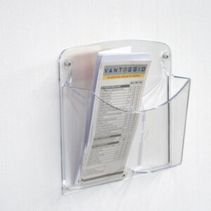 set 2 portariviste 1/3 a4 da parete ice