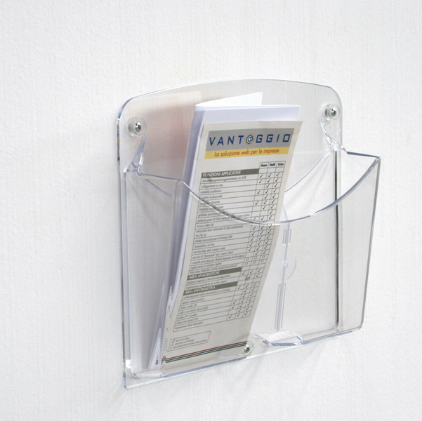 set 2 portariviste 1/3 a4 da parete ice