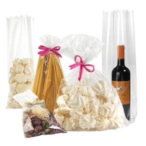 100 buste regalo crystal trasparente 20x35cm