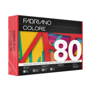 fabrianocolore a3 80gr 250fg col.forti rosso
