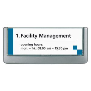 targa fuori porta click sign 149x53mm durable