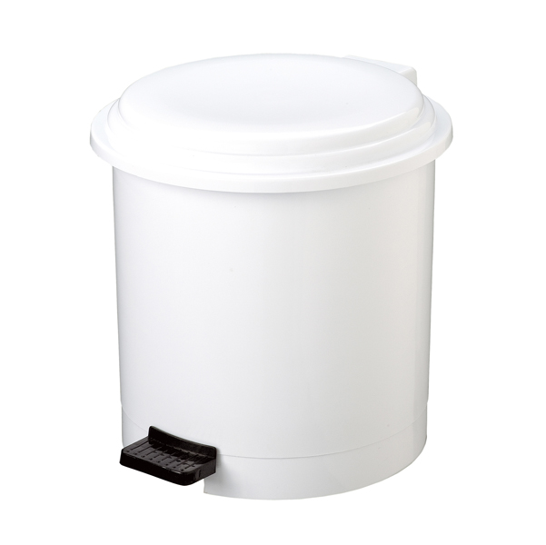 pattumiera a pedale ruf in ppl bianco 12lt