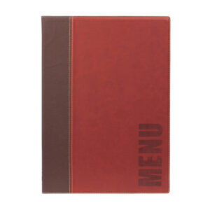 porta menu' a4-24x34cm bordeaux trendy con 1 inserto doppio