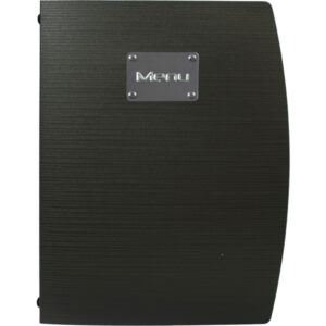 porta menu' a4-24x34cm nero rio con 1 inserto doppio