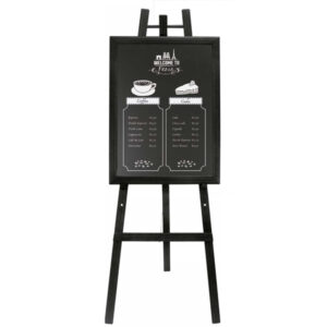 cavalletto in legno nero h165cm securit