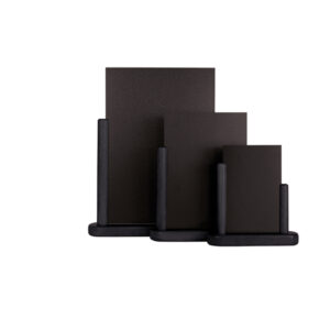 lavagna da tavolo nero a6-15,5x17x5cm elegant securit