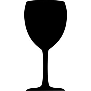 lavagna da parete 'bicchiere' silhouette securit