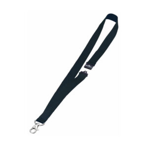 10 cordoncini portabadge 20mm nero durable
