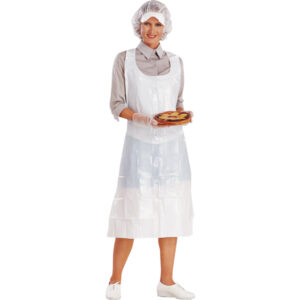 conf.100 grembiuli pe tg. u bianco monouso