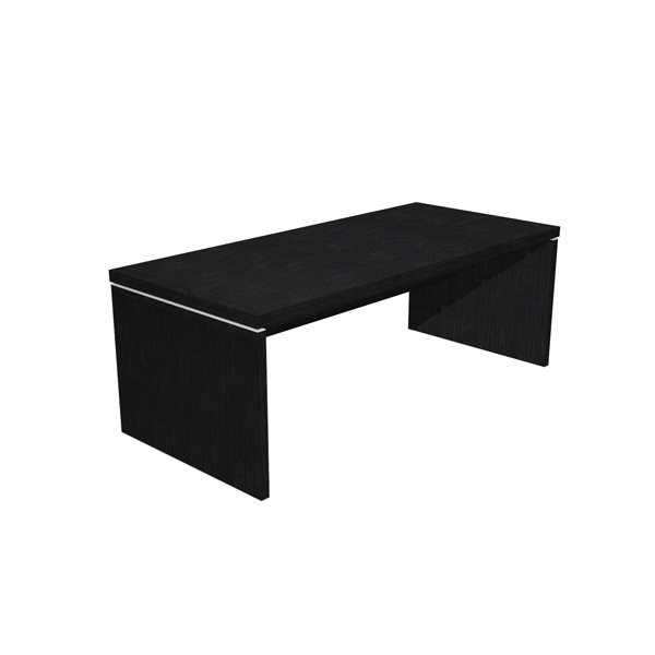 scrivania direzionale 210x90cm nero ven. - prestige