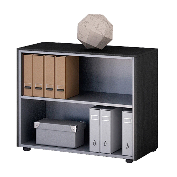 mobile basso a giorno 82,8x43cm h81,4cm nero ven. - prestige