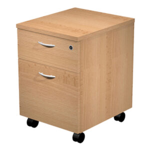 cassettiera 1 cass.+1 classif. con ruote faggio - easy