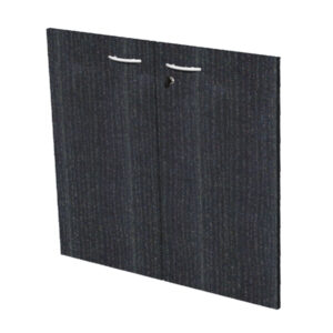 coppia ante in melamin. x mob.basso nero venato - easy