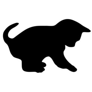 lavagna da parete 'gatto' silhouette securit