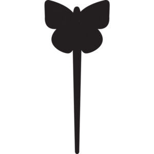 set 5 silhouette tags 'farfalla' securit