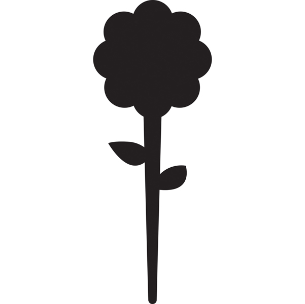 set 5 silhouette tags 'fiore' securit