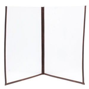 set 3 porta menu' crystal br2 doppio (per 4 fogli a4