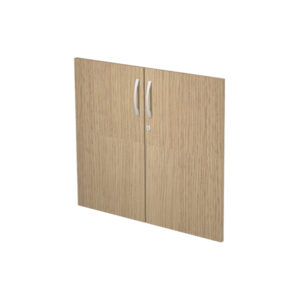 coppia ante in melamin. x mob.basso rovere - agora'