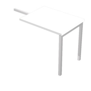 allungo reversibile dx/sx 80x60cm bianco per scrivanie easy plus