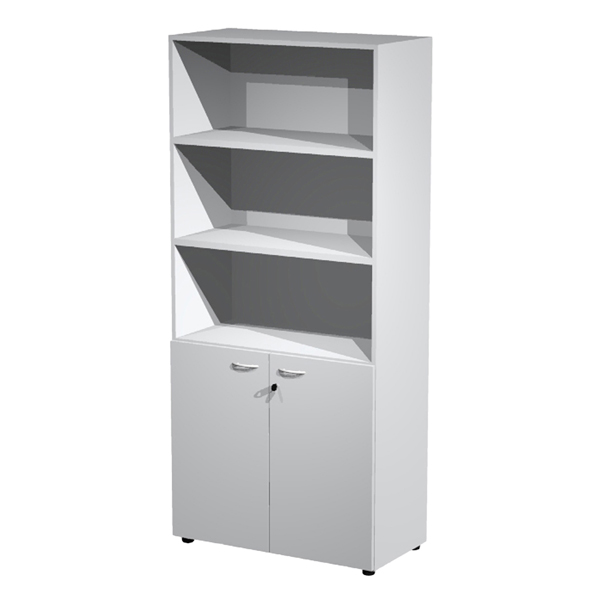 armadio modulare a 2 ante basse 90x45,8cm - h200cm grigio