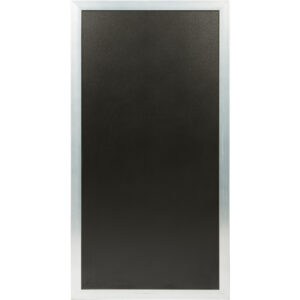 lavagna multiboard nera 60x115cm cornice argento securit