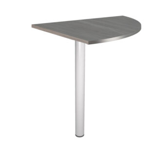 angolare 90 frassino toscano + gamba supporto grigio cromato x scrivanie easy